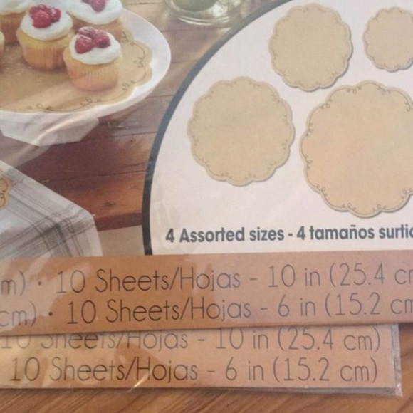 BRAND NEW sealed 40 Kraft brown serving papers assorted sizes - Picture 6 of 7